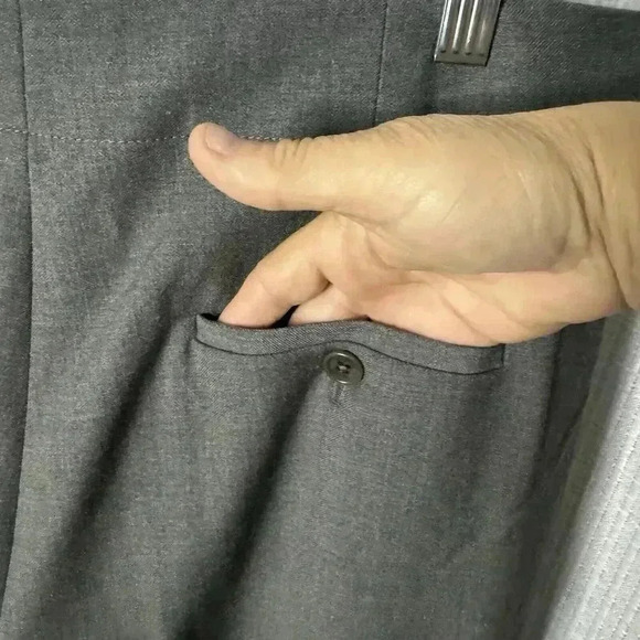 NEW Talbots Women’s 12P Wool Blend Dark Gray Heritage Wide Leg Pants Trousers - Picture 5 of 13